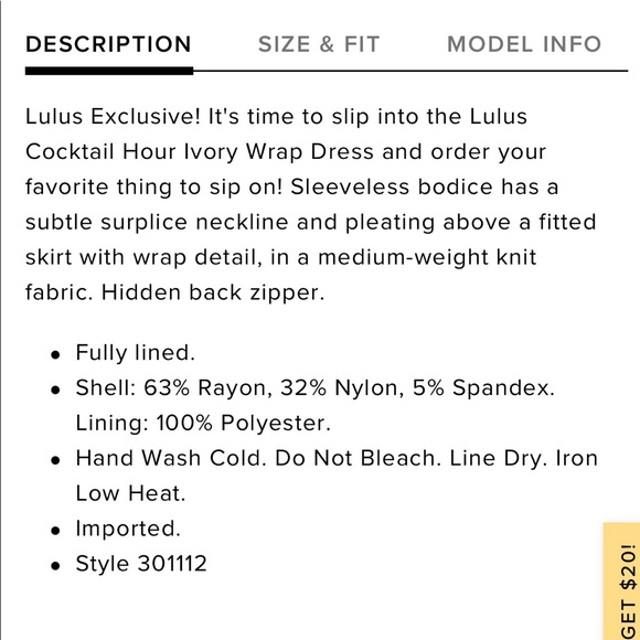 LULU”S “Cocktail Hour wrap dress” in WHITE - Picture 4 of 9